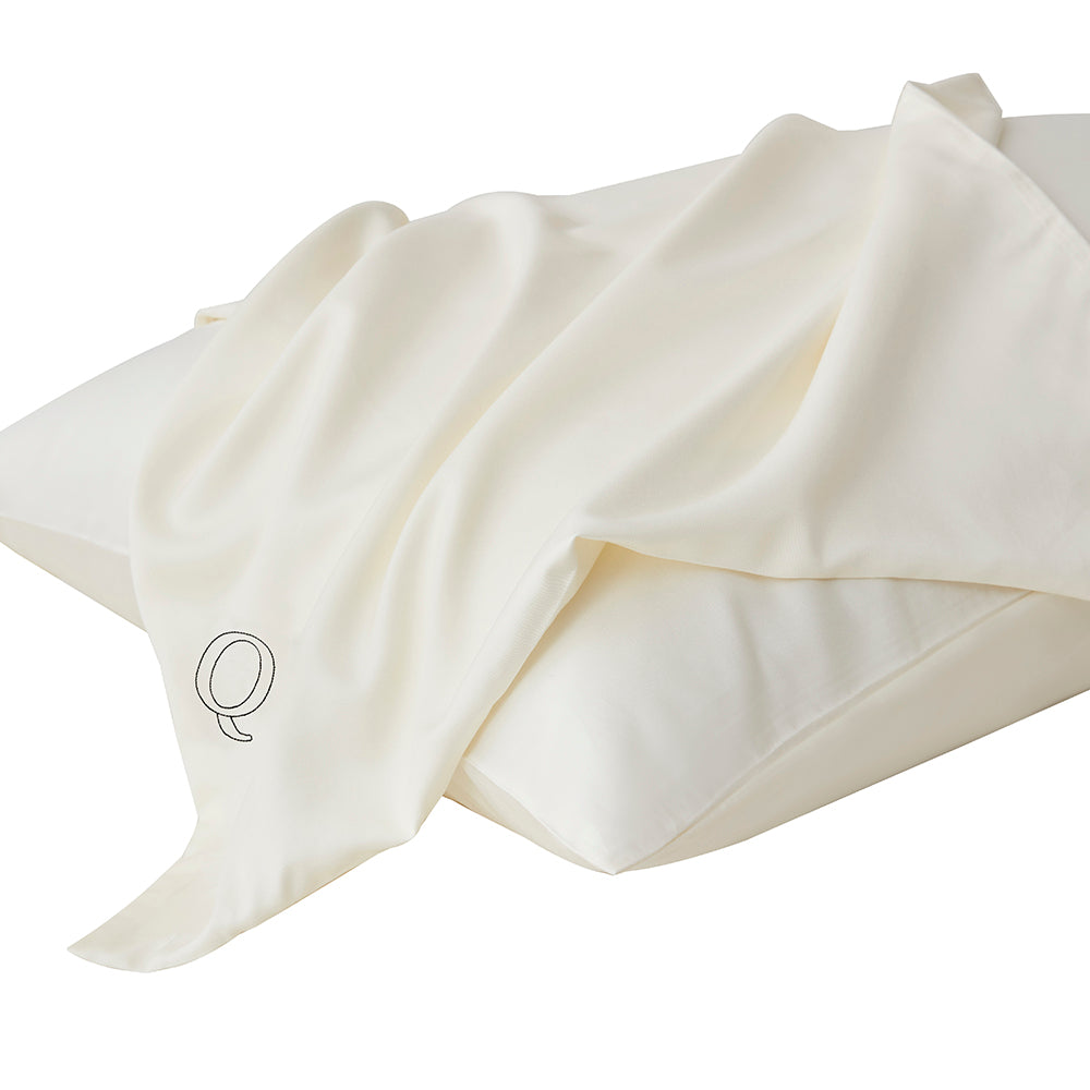 Q-QUEEN Ivory Sheets