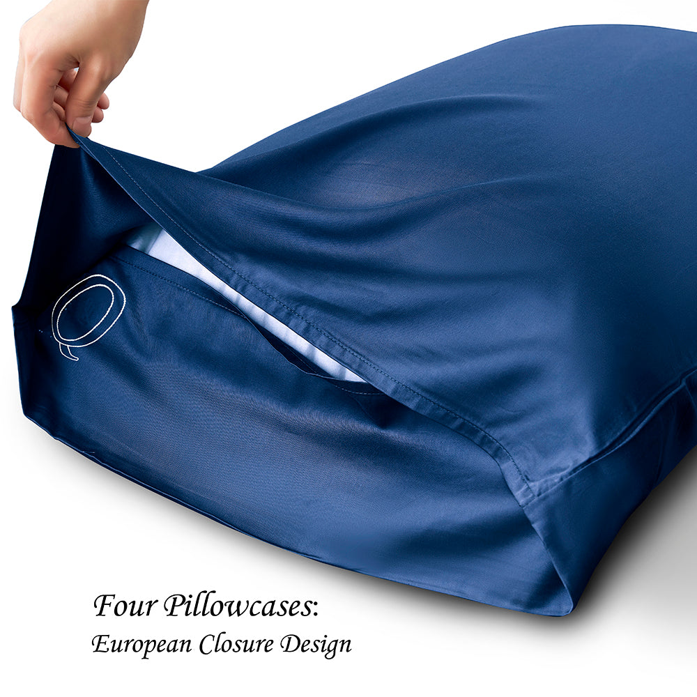 Q-QUEEN Navy Blue Sheets