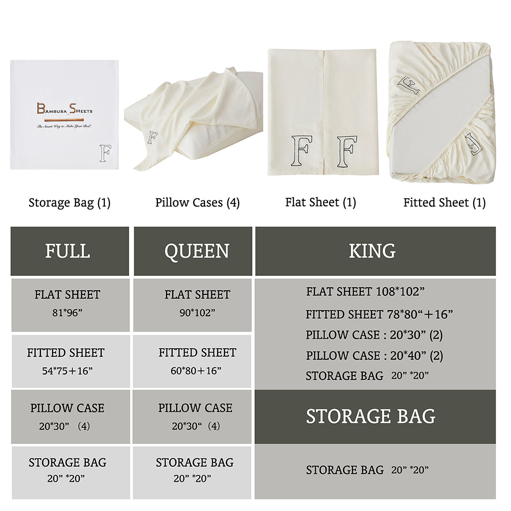 F-FULL Ivory Sheets