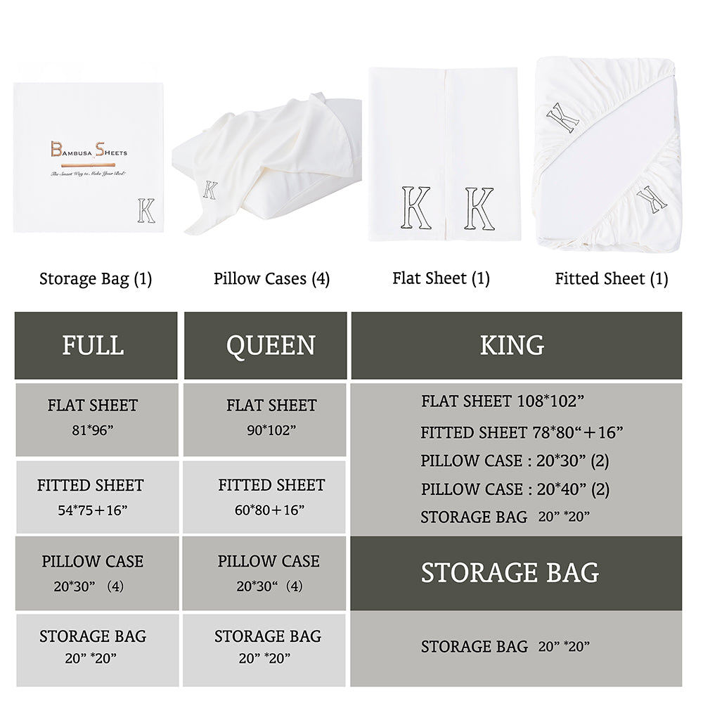 K-KING White Sheets