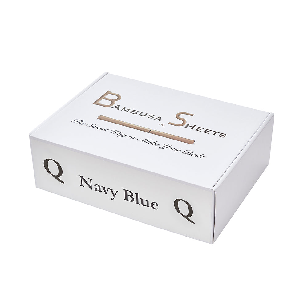 Q-QUEEN Navy Blue Sheets