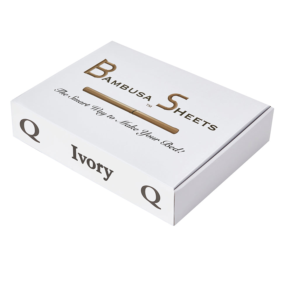 Q-QUEEN Ivory Sheets